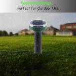 Mole Repellent Solar Powered 10 Pack Snake Repellent Ultrasonic, Groundhog Repeller,Gopher Repeller Sonic Mole Deterrent Spikes, Snake Gopher Mole Vole Repellent Outdoor for Lawn Garden & Yard