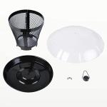 Kingsyard Bird Feeder for Outside, Dual-Use Metal Mesh Wild Bird Feeder with Weatherproof Dome Dual, 2.5 lbs Seed Capacity for Finch Cardinal