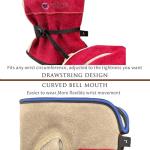 WZQH Leather Work Gloves for Women, Medium Glove for Gardening, Tig/Mig Welding, Construction, Chainsaw, Farm, Ranch, etc. Cowhide, Cotton Lined, Utility, Firm Grip, Durable. Rose Red - Grey M