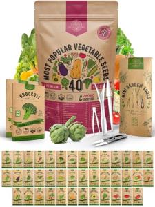 40 Heirloom Vegetable Seed Variety Pack