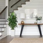 Artificial Dracaena Plant Indoor 5FT - Fake Tree with White Tall Planter - Faux Yucca Tall Fake Floor Plant in Pot - Artificial Trees for Home Office Living Room Decor Indoor