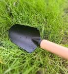 3 Pieces Garden Tools Set-Garden Rake Trowel, Gardening Tools with Wood Handle,Iron Crafts Gardening Work Kit with Solid Wood Ergonomic Handle Tools Succulent Gift Set Outdoor Gardening Tools(Black)