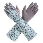 KAYGO Gardening Gloves for Women Long Sleeve, Light Protective Gloves for Yard and Outdoor Work, Best Garden Gifts for Gardener,Gray,M