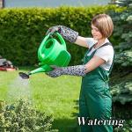 KAYGO Gardening Gloves for Women Long Sleeve, Light Protective Gloves for Yard and Outdoor Work, Best Garden Gifts for Gardener,Gray,M