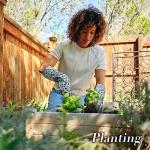 KAYGO Gardening Gloves for Women Long Sleeve, Light Protective Gloves for Yard and Outdoor Work, Best Garden Gifts for Gardener,Gray,M