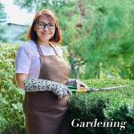 KAYGO Gardening Gloves for Women Long Sleeve, Light Protective Gloves for Yard and Outdoor Work, Best Garden Gifts for Gardener,Gray,M