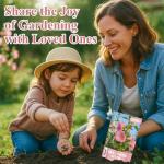 Hollyhock Seeds 3000+ Bulk Pack - Mixed-Color Perennial Blooms, Attracts Pollinators, Easy to Grow, Tall Garden Beauty - Perfect for Outdoor Landscaping, Backyard Shade, and Cottage Flower Gardens