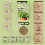 Planters' Choice Indoor Herb Garden Starter Kit - Coolest Gifts for Women - Birthday for Her - House Warming Gift New Home for Plant Lovers - Womens, Wife, Mom Presents - Gardening Herbs