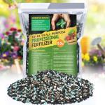 10-10-10 Slow-Release Premium Fertilizer - All-Purpose Plant Food for Indoor Outdoor Gardening Vegetables Flowers Lawn Trees Shrubs, 0.5 Quart