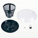 Kingsyard Bird Feeder for Outside, Dual-Use Metal Mesh Wild Bird Feeder with Weatherproof Dome Dual, 2.5 lbs Seed Capacity for Finch Cardinal