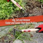 SUIZAN Nejiri Kama Weeding Sickle 13" - Professional Japanese Hand Weed Puller Garden Hoe Gardening Tools