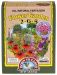 Down To Earth All Natural Fertilizers Organic Flower Garden - Plant Food for Blooming Annuals, Perennials and Flowering Shrubs 2-6-5, 1 lb