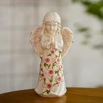 Nacome Garden Outdoor Statues Angel with Succulent and 7 LED Lights – Lawn Decor for Patio, Balcony, Yard Ornament - Chrismtas Gifts for Mom Grandma