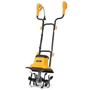 IncwBo 8.5AMP 12Inch Corded Tiller Cultivator 8-inch Depth Rototillers for Gardening, 360RPM Electric Garden Tiller with LT-201D Socket