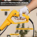 IncwBo 8.5AMP 12Inch Corded Tiller Cultivator 8-inch Depth Rototillers for Gardening, 360RPM Electric Garden Tiller with LT-201D Socket