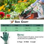 SLARMOR Leather-Gardening-Gloves for Women - Thorn-Proof Work-Gloves with Touch Screen for Weeding, Digging, Planting,Pruning Yard Garden Gloves -Medium
