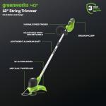 Greenworks 40V Lawn Care Combo Kit, Trimmer & Blower for Edging & Leaf Cleanup, 2.0Ah Battery & Charger (Gas-Free Yard Duo)