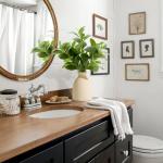 Amore Florals 16" Artificial Eucalyptus Stems Potted Plant Indoor Fake Plants - Realistic Greenery with Vase, Small Artificial Office Desk Plants in Pots for Home Decor Weddings Centerpieces