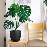 Ferlypote Plant Pots 8 Inch Set of 2, Flower Pots with Multi Mesh Drainage Holes, Planters for Indoor Outdoor Garden Plants and Flowers (Black)