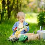 OSDUE Kids Gardening Gloves, 3 Pairs Age 3-5 Kids Garden Gloves, Kid Non-Slip Children Yard Work Gloves for Toddlers Boys Girls Outdoor