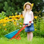 OSDUE Kids Gardening Gloves, 3 Pairs Age 3-5 Kids Garden Gloves, Kid Non-Slip Children Yard Work Gloves for Toddlers Boys Girls Outdoor