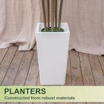 VIVATREES Dracaena Tree 5FT Artificial, 60in Tall Faux Dracaena Tree with 15.7 White Planter, Fake Potted Tree for Indoor & Outdoor Home Office Decor