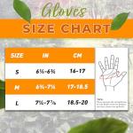 HANDLANDY Gardening Gloves for Women, Ladies Breathable Leather Garden Glove for Yard Maintenance Work Construction Tool Handling, Best Gift for Gardeners (Small)