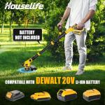 Cordless Hedge Trimmer+String Trimmer+Leaf Blower Combo Compatible with Dewalt 20v Max Battery(Tool Only), Cordless Weed Wacker & Shrub/Bush Trimmer & Electric Leaf Blowers for Lawn Care, Garden, Yard
