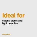 Fiskars Bypass Pruning Shears, Branch Cutter with 5/8" Cut Capacity, Garden Shears with Sharp Steel Blade, Rust Resistant, Ergonomic Pruners with Comfort Handle and Safety Lock, Gardening Hand Tools