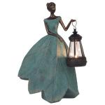 Guichifun Fairy Statues Solar Outdoor Lights - Resin Garden Figurines Decorations for Patio Yard Lawn Decor Housewarming Gardening Gifts for Women Mom 7.4 x 5.3 x 12 Inch