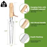 WORKPRO Hand Weeder Puller, 5-in-1 Stainless Steel Garden Trowel with Wooden Handle,Gardening Weeding Tool for Easy Weeder Removal, Planting, Weeding, Flower & Vegetable Care in Garden Lawn Yard