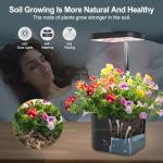Indoor Garden Growing Systems Self-Watering Plant Pot Smart Gardening System with 17 Watts LED Grow Light Auto Timer Gardening Plant Gifts for Dad Mom Plant Pot for vegetables herbs(No Seeds&Soil)