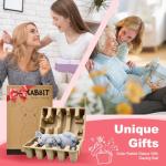 Tiejiajiang Solar Garden Outdoor Statues Bunny with Gazing Ball - Outdoor Decor Garden Rabbit Statue for Patio, Balcony, Yard, Lawn Ornament - Unique Housewarming Gifts