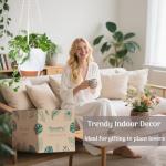 Bouqlife Hanging Planters with Macrame Plant Hangers for Indoor Outdoor Plants 3 Set Self Watering Pots Hanging Baskets Flower Pot Holders 3 Different Size