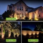 REEGOLD Outdoor Spotlight Warm White 2700K, 10W LED Spot Lights Outdoor for Yard Garden Tree, 120V Plug in Landscape Lighting with IP65 Waterproof for Halloween Christmas Decor, 4 Pack