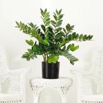 Geniff Artificial Plants Indoor ZZ Plant Fake Plant 34" Potted Plastic Plants for Home Office Desk Farmhouse Room Bathroom Decor