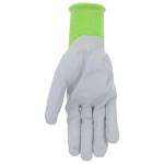 MUD Simply Women's Nylon Seamless Knit and Flexible Nitrile Coated Palm Garden Gloves, Water Resistant, Superior Grip, Abrasion Resistant, Green, Large (MD31031P-WL)