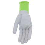 MUD Simply Women's Nylon Seamless Knit and Flexible Nitrile Coated Palm Garden Gloves, Water Resistant, Superior Grip, Abrasion Resistant, Green, Large (MD31031P-WL)