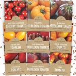 Organic Tomato Seeds Variety Pack - 9 Individual Packs - 2025 Season - Roma, Cherry, Black Krim, Yellow Pear, Pineapple and More! for Indoor & Outdoor Planting (Non-GMO, Certified Organic)