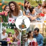 TERESA'S COLLECTIONS Garden Statues Rabbit Turtle Solar Outdoor Light for Garden Decor, Resin Outdoor Statues Tortoise Bunny Sculptures for Lawn Patio Porch Yard Decor Garden Gifts for Mom Women, 9"