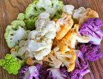 This is A Mix 50 Cauliflower Mix Seeds Heirloom Non-GMO 4 Varieties Purple Green Yellow Delicious, Brassica oleracea, from USA