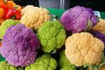 This is A Mix 50 Cauliflower Mix Seeds Heirloom Non-GMO 4 Varieties Purple Green Yellow Delicious, Brassica oleracea, from USA