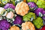 This is A Mix 50 Cauliflower Mix Seeds Heirloom Non-GMO 4 Varieties Purple Green Yellow Delicious, Brassica oleracea, from USA