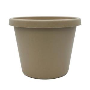 The HC Companies Prima Round Plastic Plant Pot w/Rolled Rim - Lightweight & UV Resistant Flower Pot for Herbs & More - Outdoor & Indoor Plant Pots w/Drainage (20 inch, Sandstone, Pack of 1)