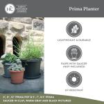 The HC Companies Prima Round Plastic Plant Pot w/Rolled Rim - Lightweight & UV Resistant Flower Pot for Herbs & More - Outdoor & Indoor Plant Pots w/Drainage (20 inch, Sandstone, Pack of 1)
