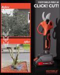 VEITORLD 2-IN-1 Cordless Electric Pole Pruning Shears, 15ft Reach, 1.2" Cutting Diameter, Battery Powered with 2x 2000mAh, Brushless Motor for Efficient Garden Tree Trimming, Branch Cutting（Red）