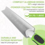 WORKPRO 5PCS Garden Tool Set, Powder Coating Compact Aluminum Gardening Tool Set with Repotting Mat, Outdoor Garden Hand Tools, Ideal Gardening Gift, Green