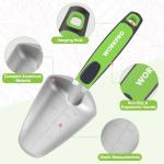 WORKPRO 5PCS Garden Tool Set, Powder Coating Compact Aluminum Gardening Tool Set with Repotting Mat, Outdoor Garden Hand Tools, Ideal Gardening Gift, Green