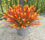 TSTWETO Artificial Plants Outdoor, 20 Pcs Fake Mums Flowers UV Resistant Outdoor Plants, Artificial Fall Flowers Plastic Faux Plants Shrubs for Home Porch Garden Yard Window Box