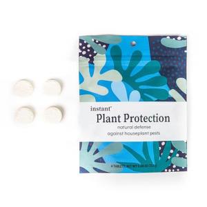 Instant Plant Protection (4Tablets) Self-Dissolving Tablets | Peppermint Spray for Protecting Indoor and Houseplants Against Spider Mites, Insects, and Disease